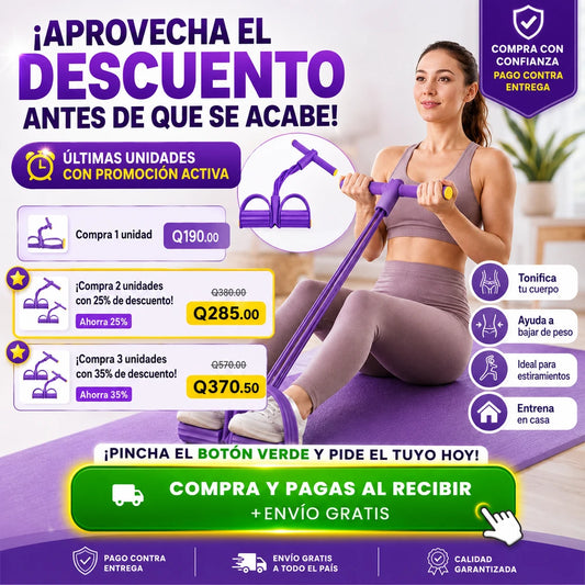 Banda Fitness con Pedal – Tonifica, Estira y Entrena en Casa