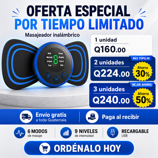 PowerPulse EMS™ – Masajeador Muscular Inalámbrico